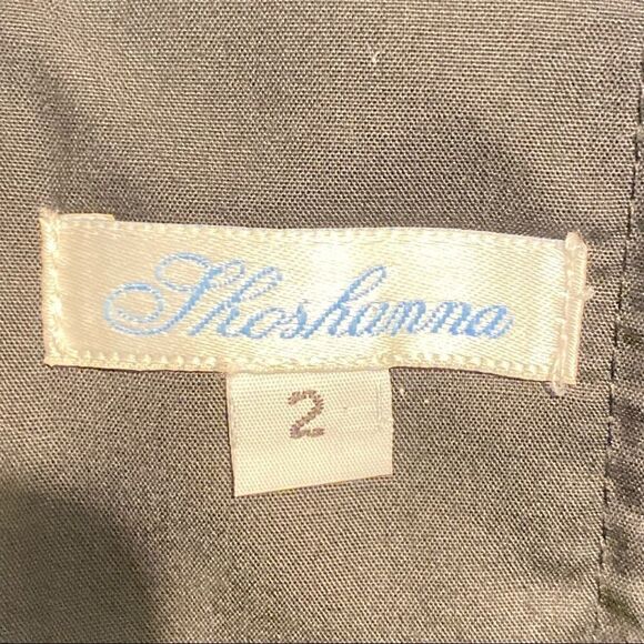 Shoshana Black Embroidered Strapless Dress - Picture 8 of 9